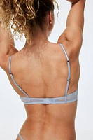 Non-padded Underwire Mesh Bra