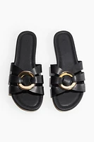 Intertwined-strap Sandals