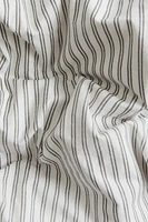 Bow-detail single duvet cover set