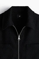 Regular Fit Overshirt with Zipper