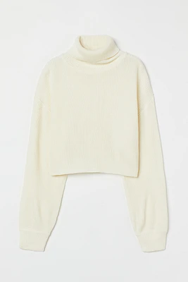 Cropped Turtleneck Sweater