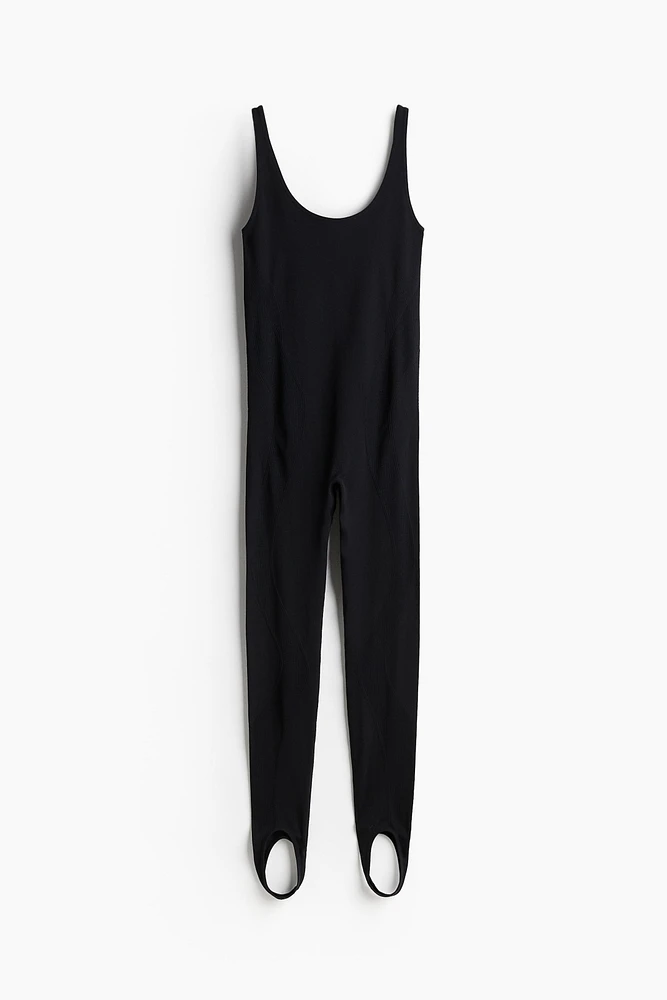 Ribbed Stirrup Catsuit