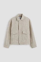 Short Textured-Weave Jacket