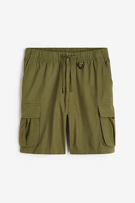 Relaxed Fit Ripstop Cargo Shorts