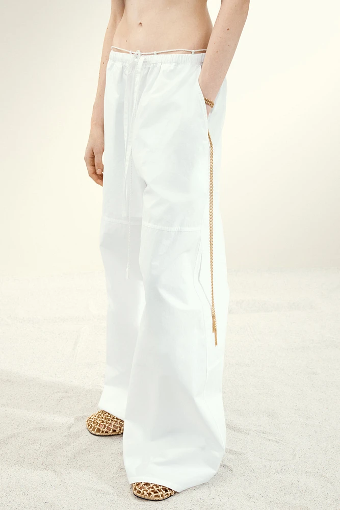 Pantalon ample en coton