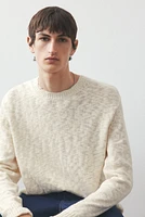 Regular-Fit Rolled Edge Sweater