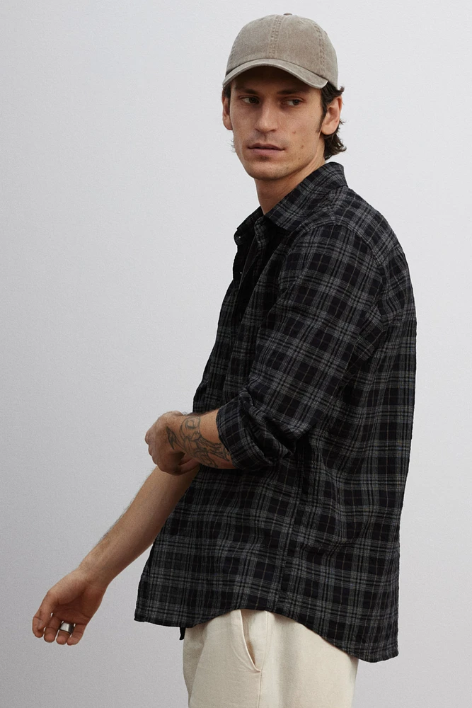 Loose-Fit Textured Shirt