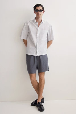 Relaxed-Fit Linen-Blend Shorts