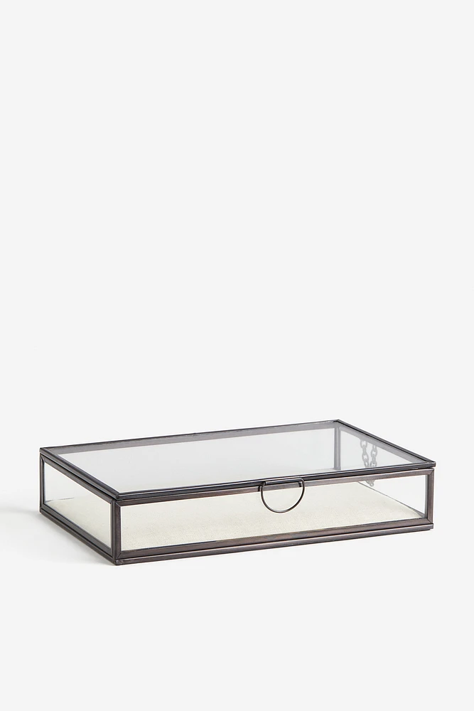 Grande boîte de rangement en verre