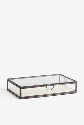 Grande boîte de rangement en verre