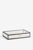 Grande boîte de rangement en verre