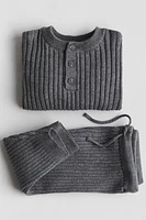 2-piece Rib-Knit Cotton Set