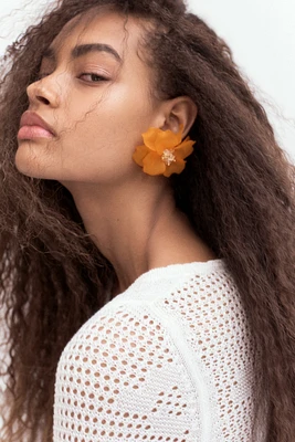 Flower-Shaped Stud Earrings
