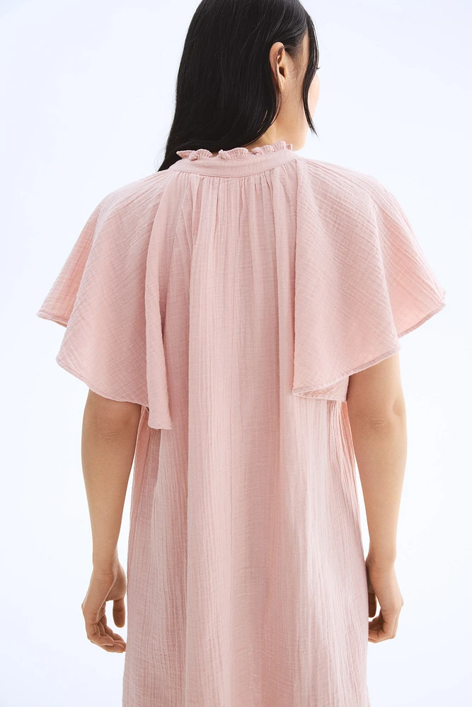 Robe trapèze en mousseline