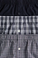 3-pack Woven Cotton Boxer Shorts