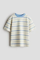 T-shirt ample à motif jacquard