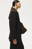Linen-Blend Blazer