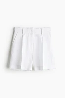 Linen-blend Shorts