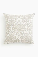 Damask-patterned Cushion Cover