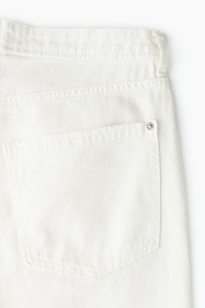 Knee-length Twill Shorts