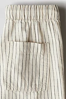 Linen-Blend Pants