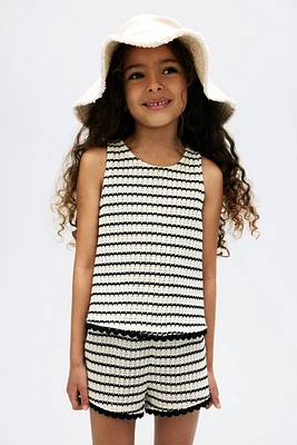 Textured-Knit Tank Top