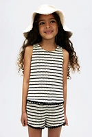 Textured-Knit Tank Top