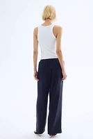 Linen Drawstring Pants