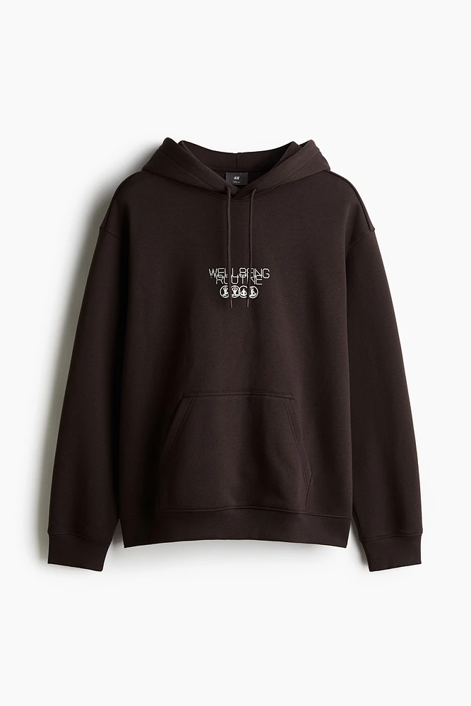 Loose Fit Printed Hoodie