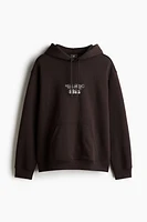 Loose Fit Printed Hoodie