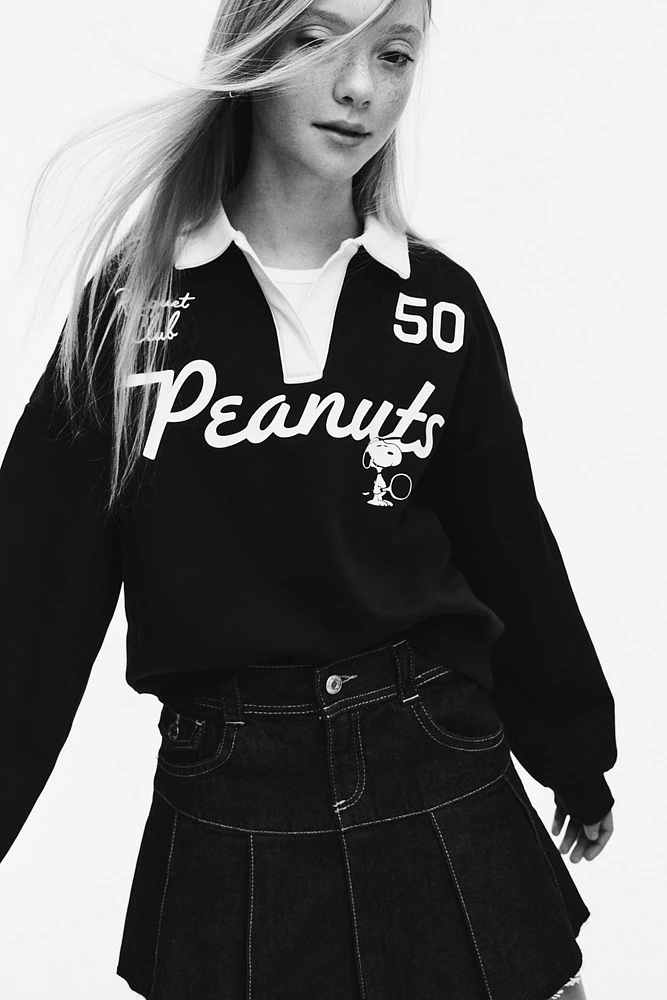 Polo-Style Sweatshirt