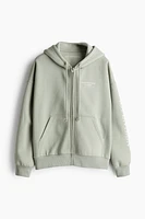 Oversized Hooded Jacket with Motif