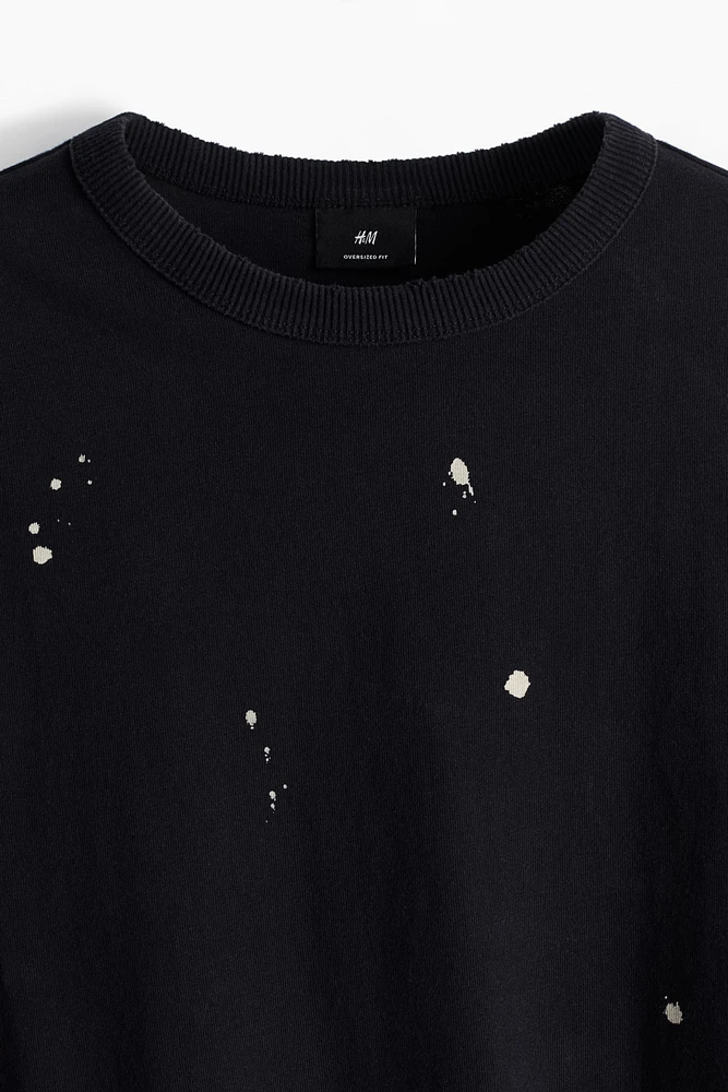 T-shirt imprimé grande taille