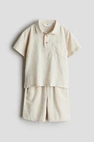 2-Piece Linen-Blend Set