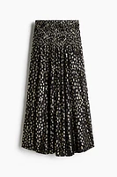 Jacquard-Weave Maxi Skirt