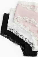 Lot de 3 culottes MAMA garçonne en coton