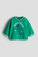 Sweatshirt with Printed Motif