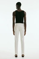 Slim Fit Cotton Twill Pants