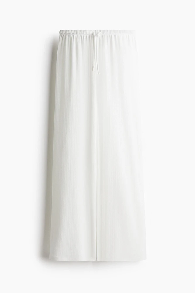 Pantalon large avec cordon de serrage