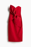 Bow-Front Pencil Dress