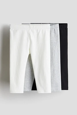 Lot de 3 leggings en coton