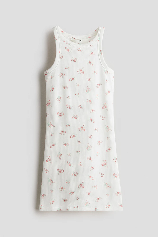 Robe en coton côtelé