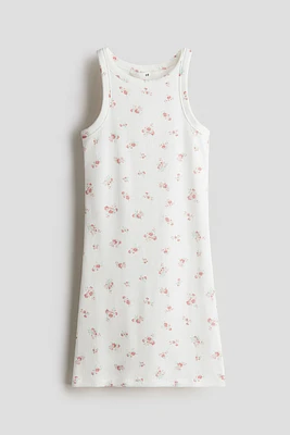 Robe en coton côtelé