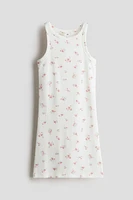 Robe en coton côtelé