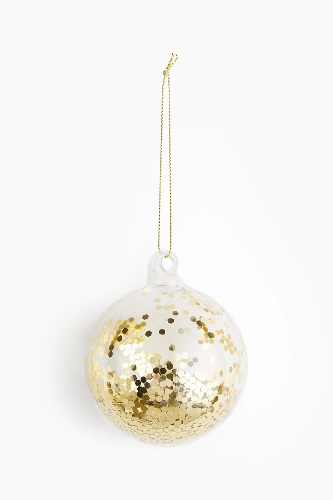 Glittery Glass Ornament