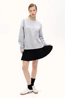Oversized Sweatshirt with Motif