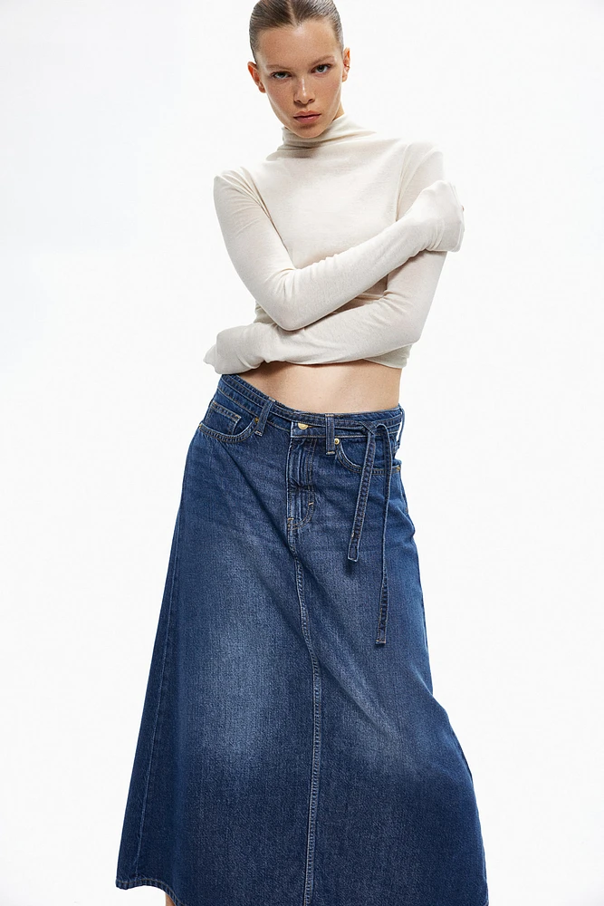 Feather Soft Denim Skirt