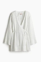 Linen-Blend Robe