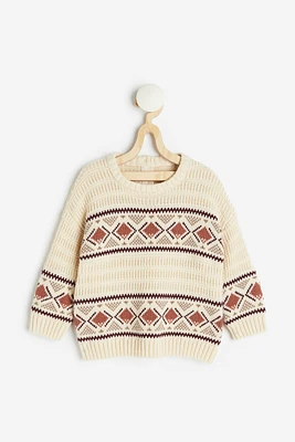 Jacquard-knit Sweater