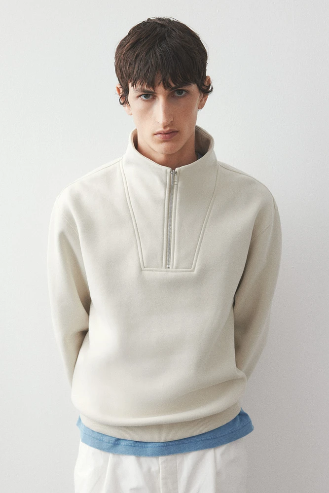 Regular Fit Half-Zip Sweatshirt